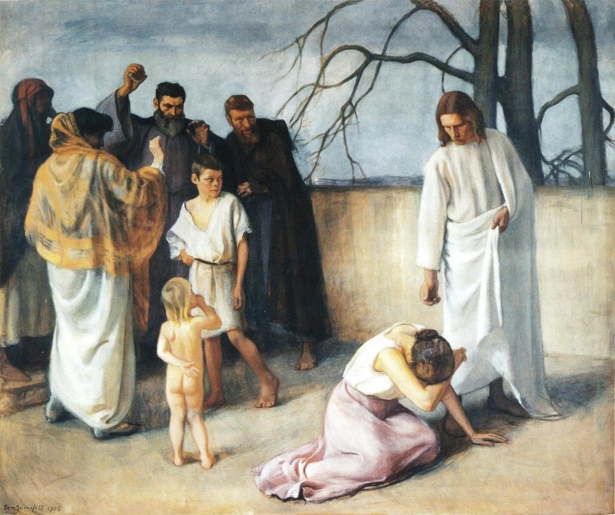 Eero Järnefelt - Gesù e la donna colta in adulterio, Chiesa di San Pietro, Lieto